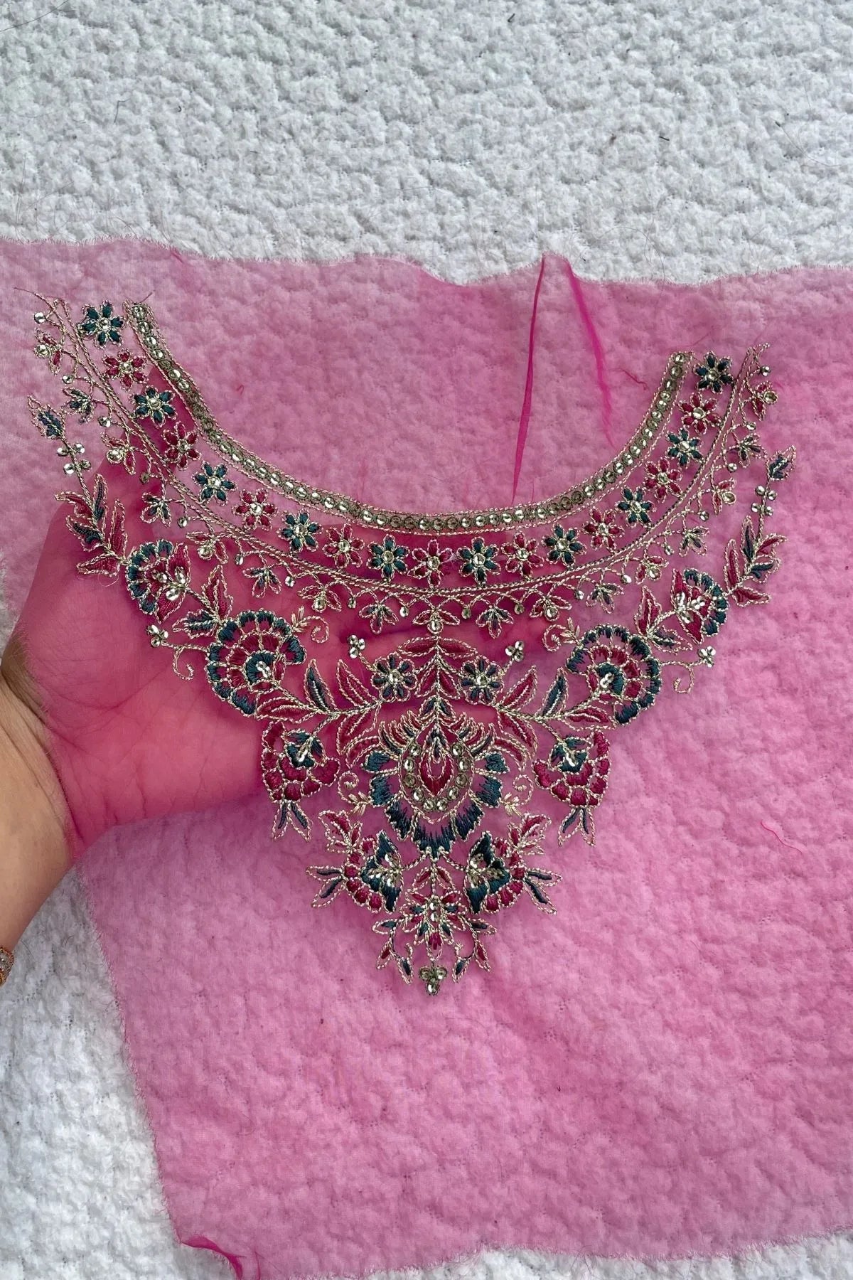 Pink Neckline
