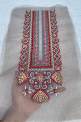 Sapphire Soft Pink Neckline