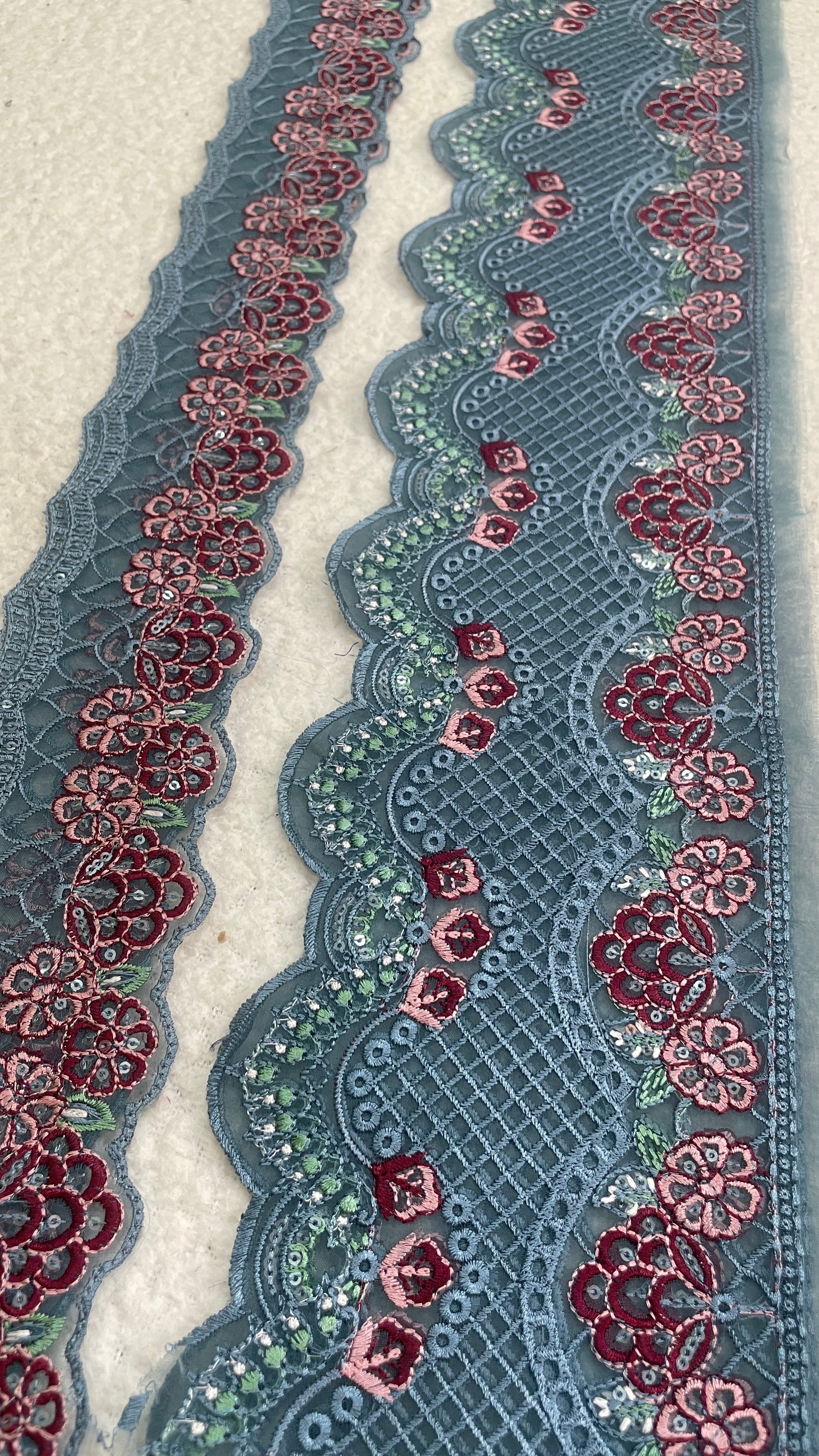 MariaB Floral zinc 29 Inches Both Borders