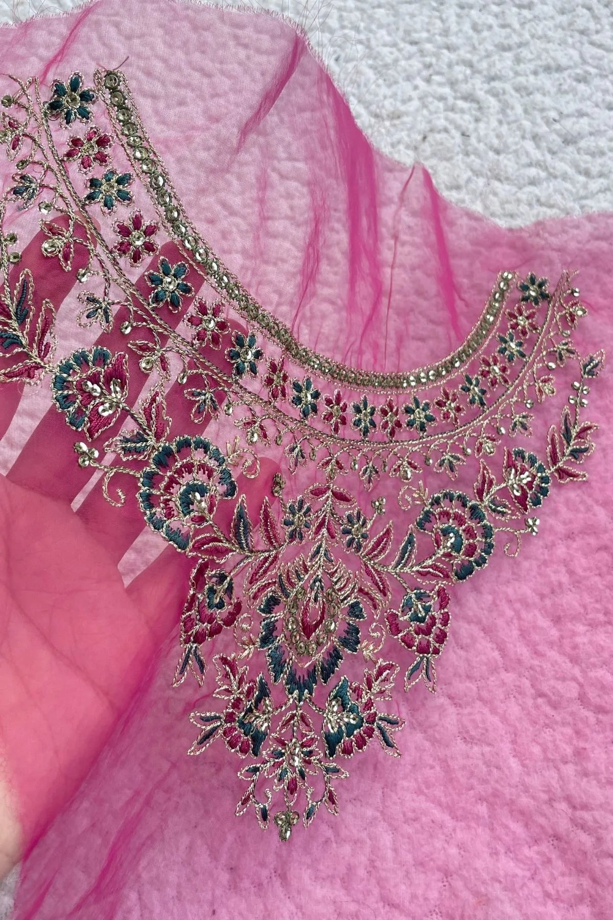 Pink Neckline