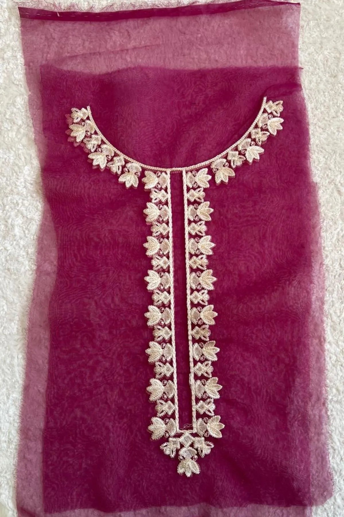 Purple Neckline