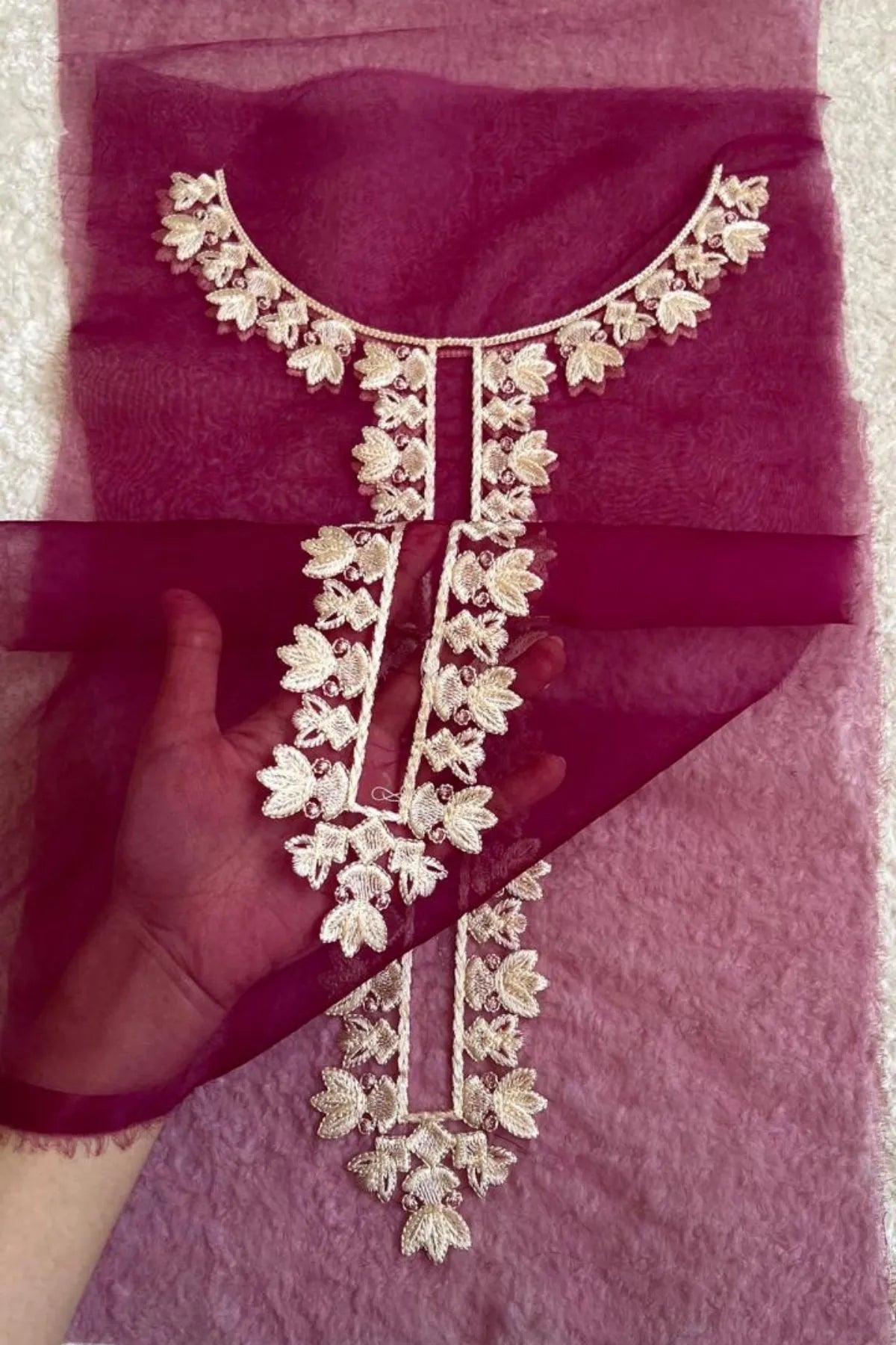 Purple Neckline