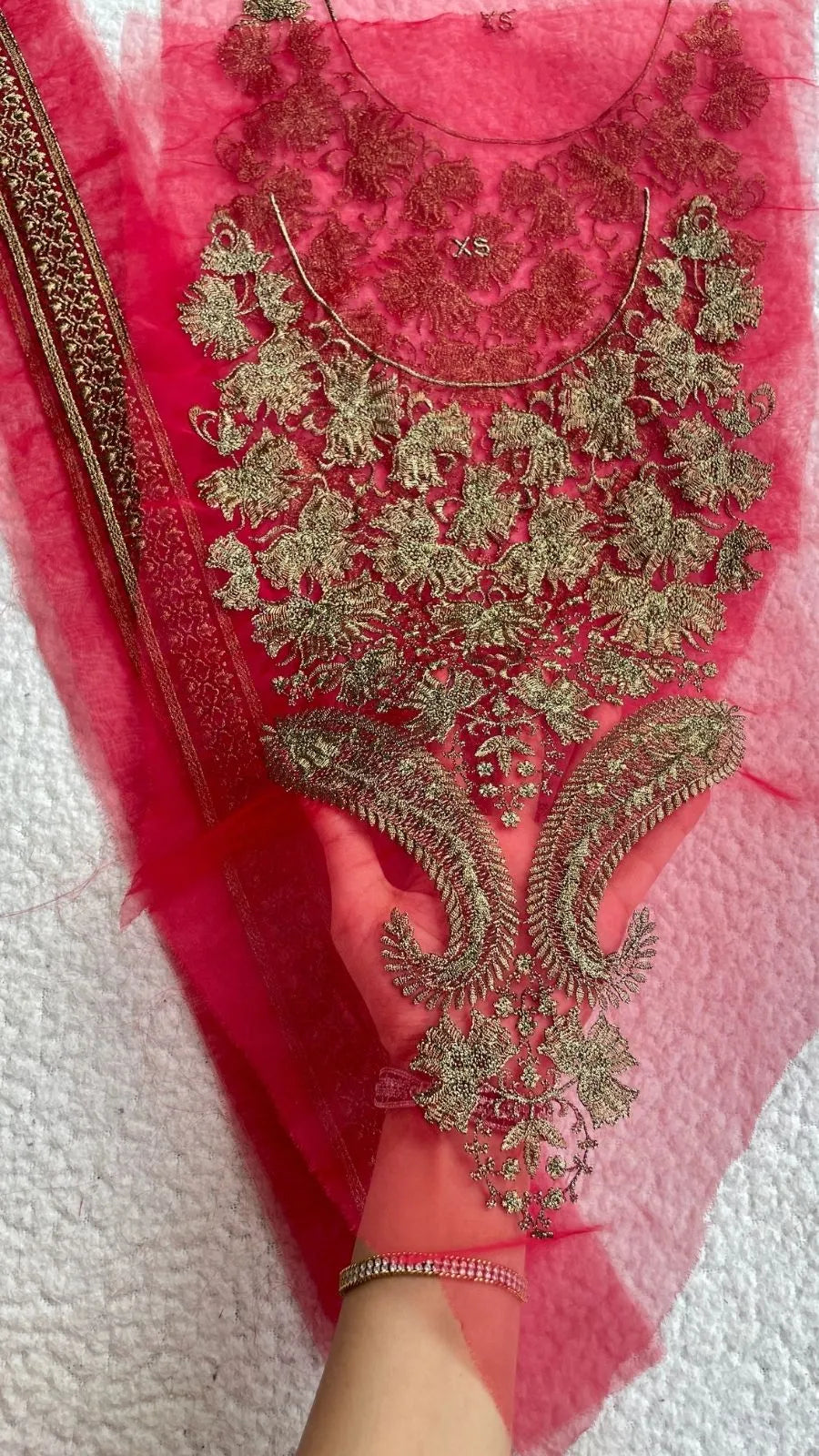 Sapphire Red and Copper Set 2 borders of 26 inches