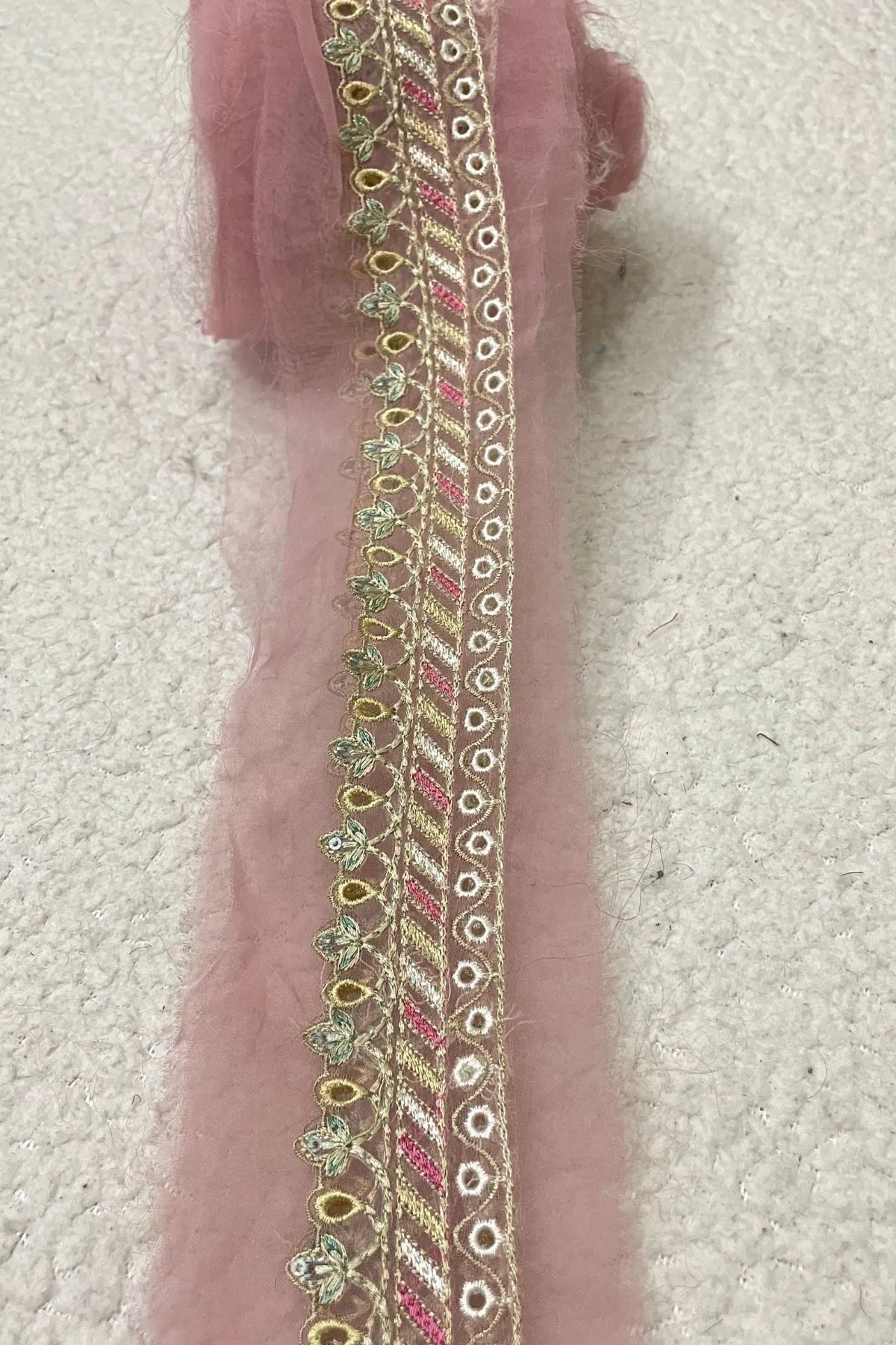 MaryumNMaria Pink Chikankari Yard Line