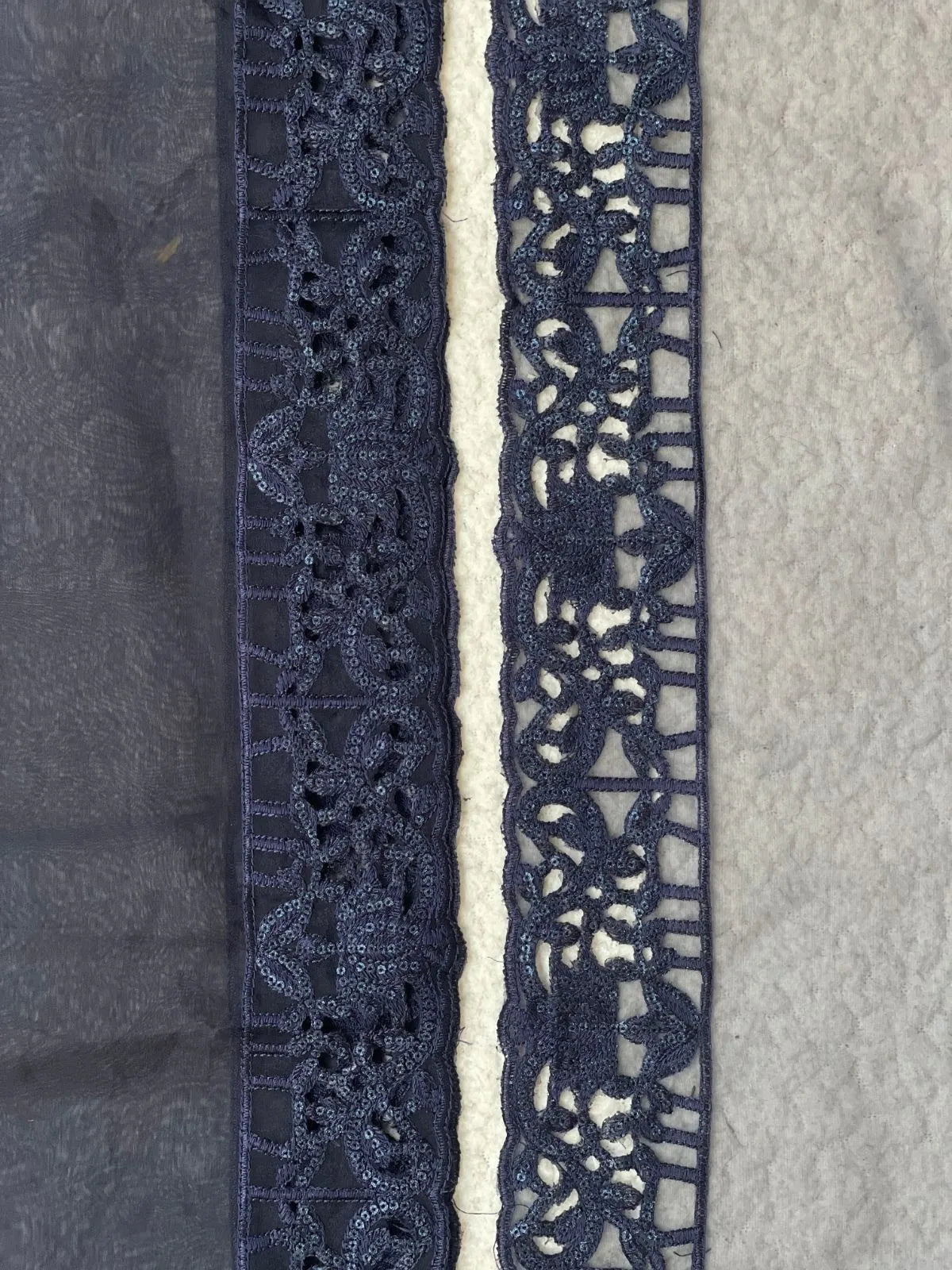 ETHNC Royal Blue Sequin Border