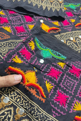 Black Handwork Border