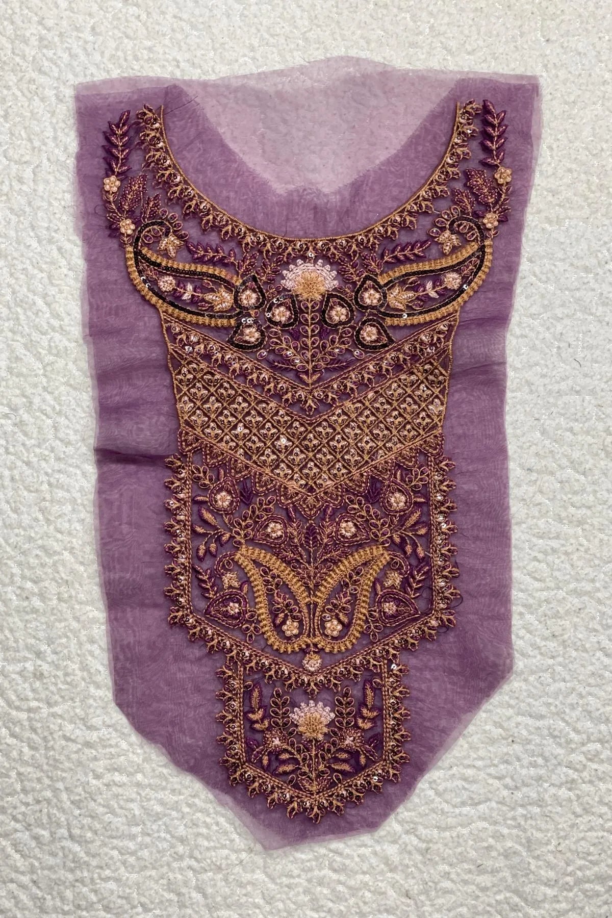 Sapphire Purple Neckline
