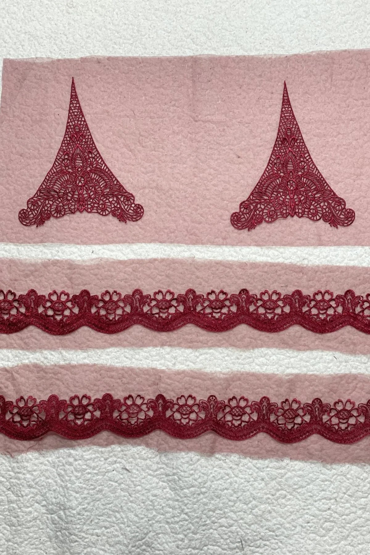 Sapphire Maroon Set (2 Motifs + 2 yards border)