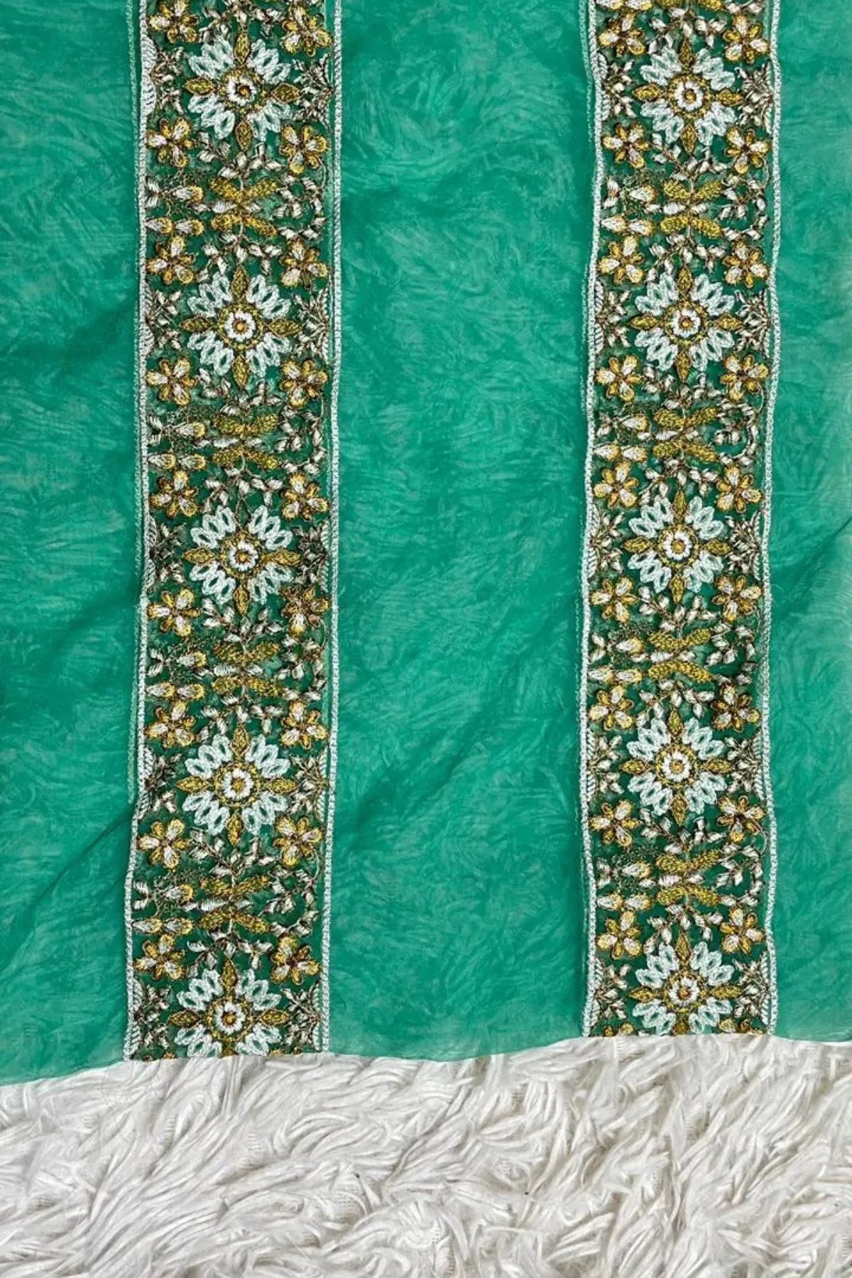 Nile Blue Pair of Lines( 2 Yard)
