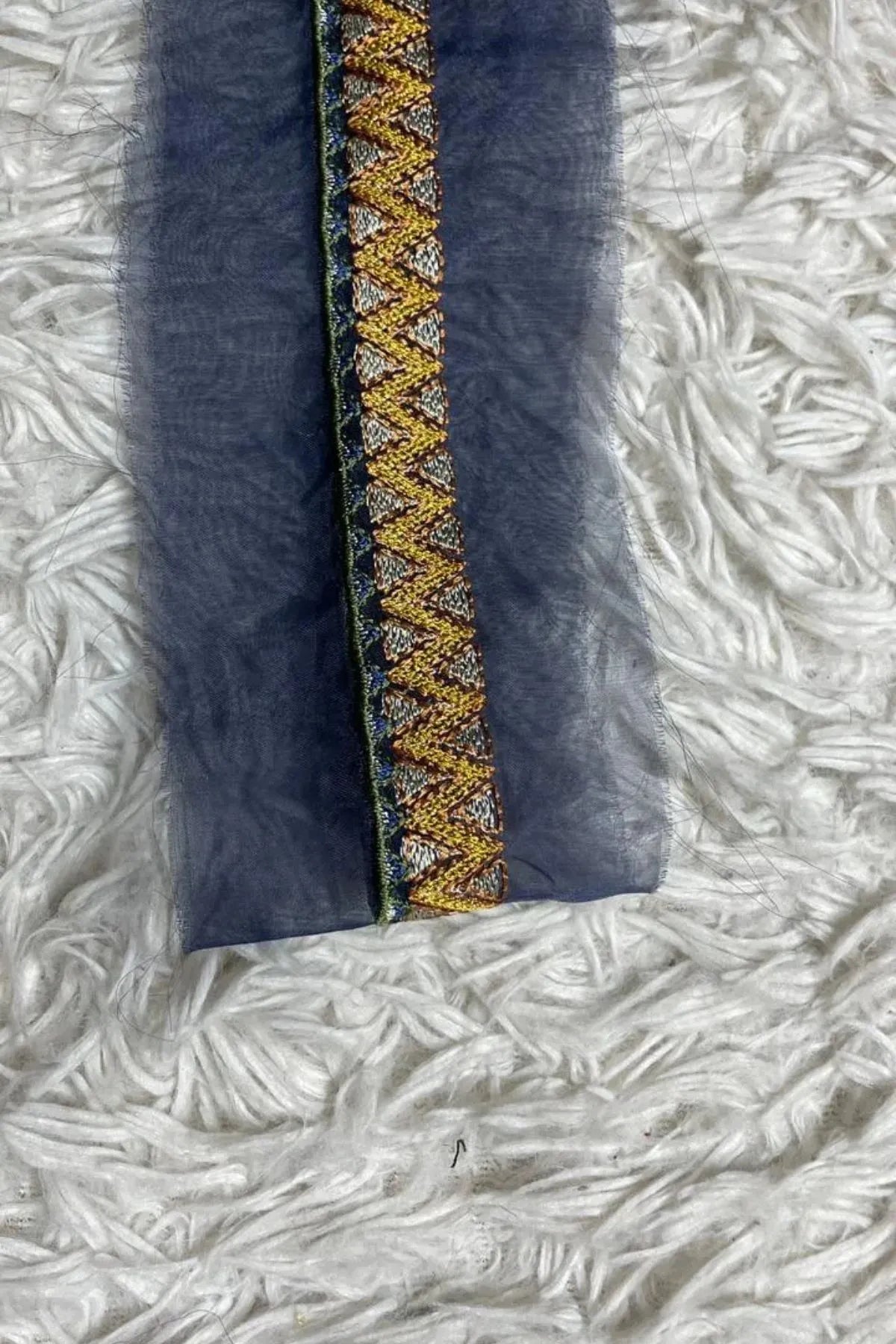 Yellow and blue Hemline