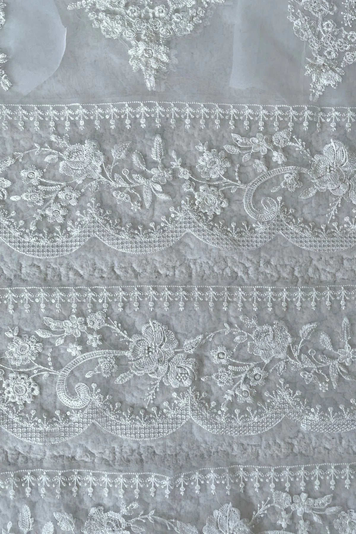 🎀Fancy Dyeable Set (Neckline+Front &Back Border)