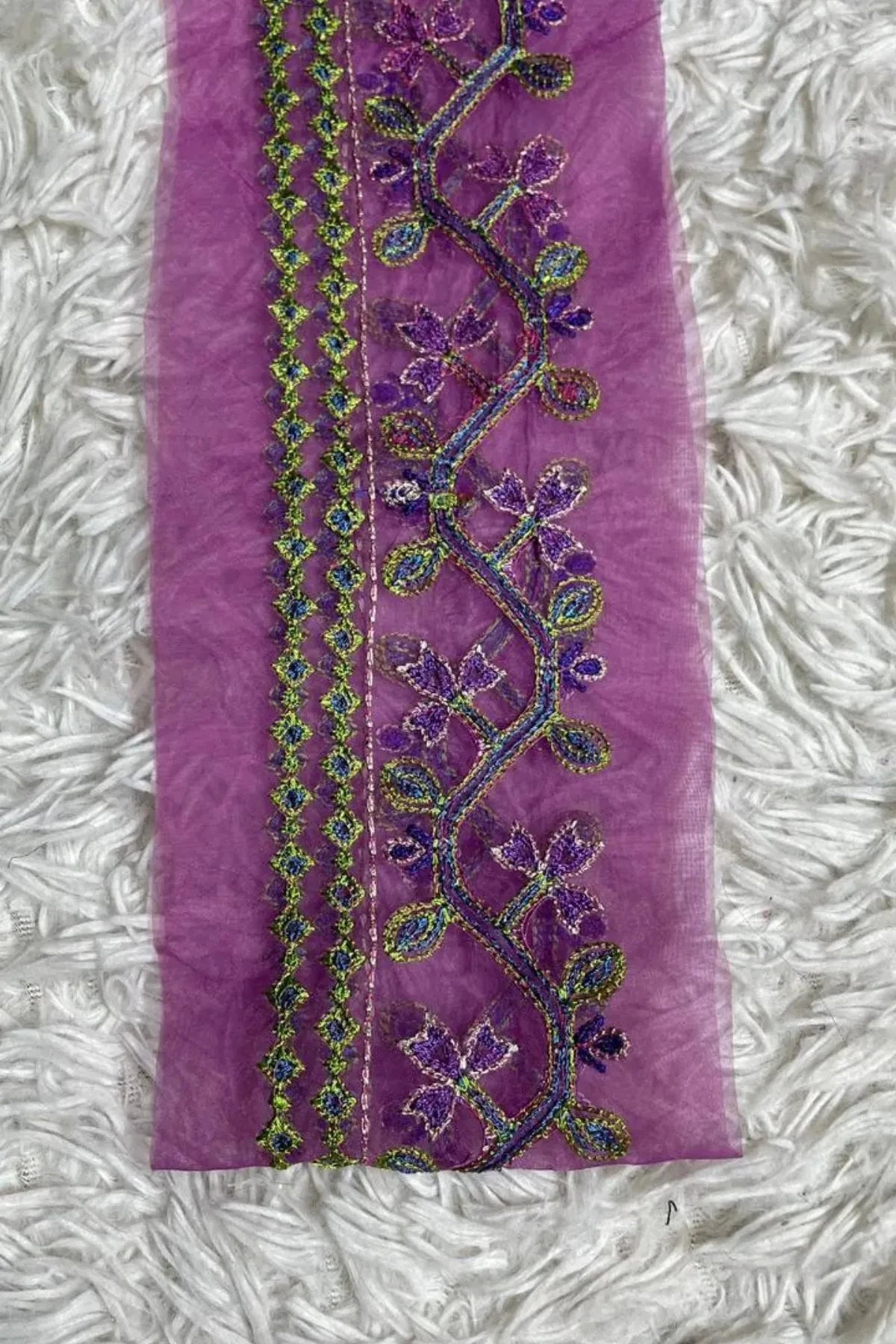 Purple Green Hemline