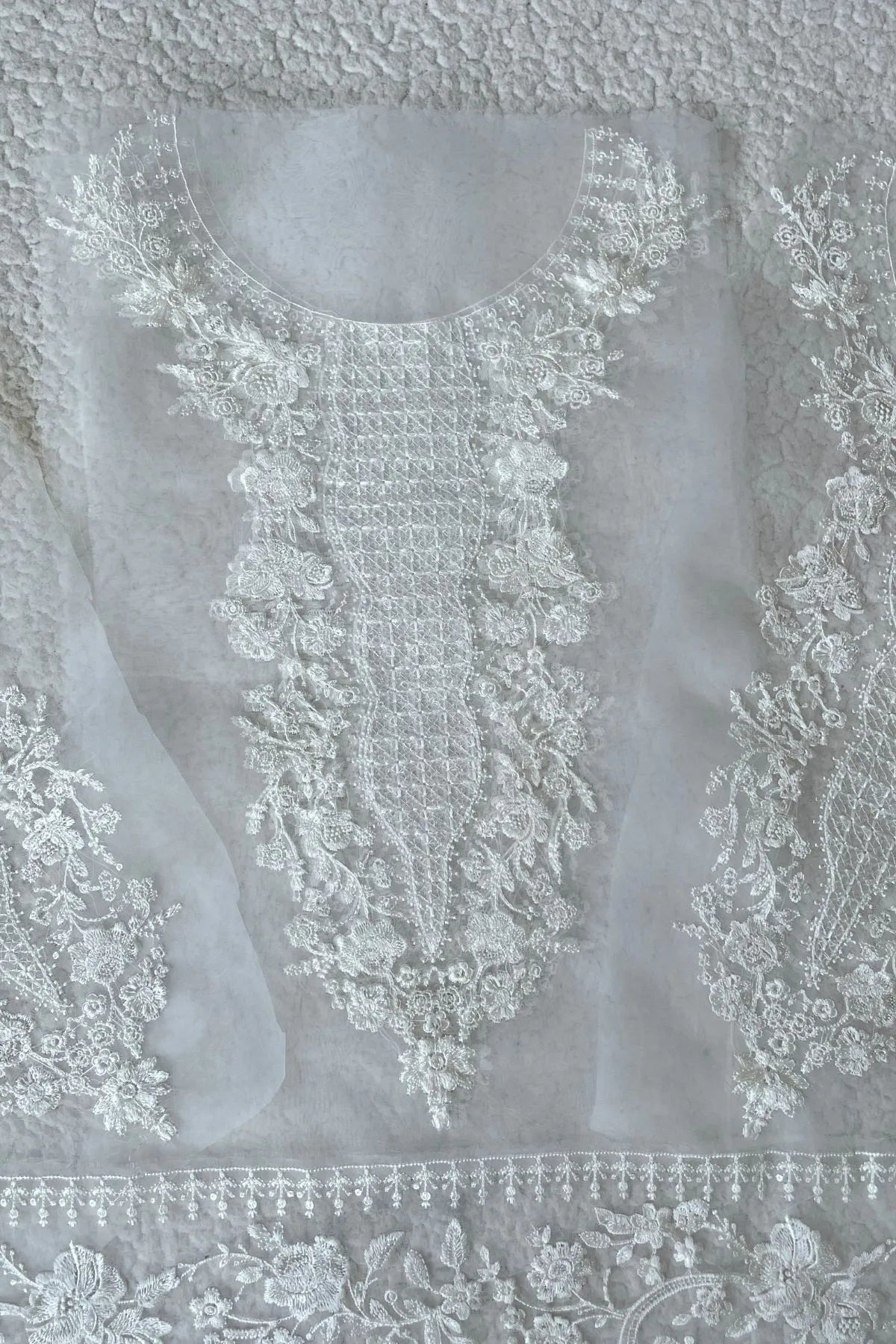 🎀Fancy Dyeable Set (Neckline+Front &Back Border)