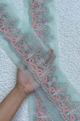 Water Green Yard Sequin Border