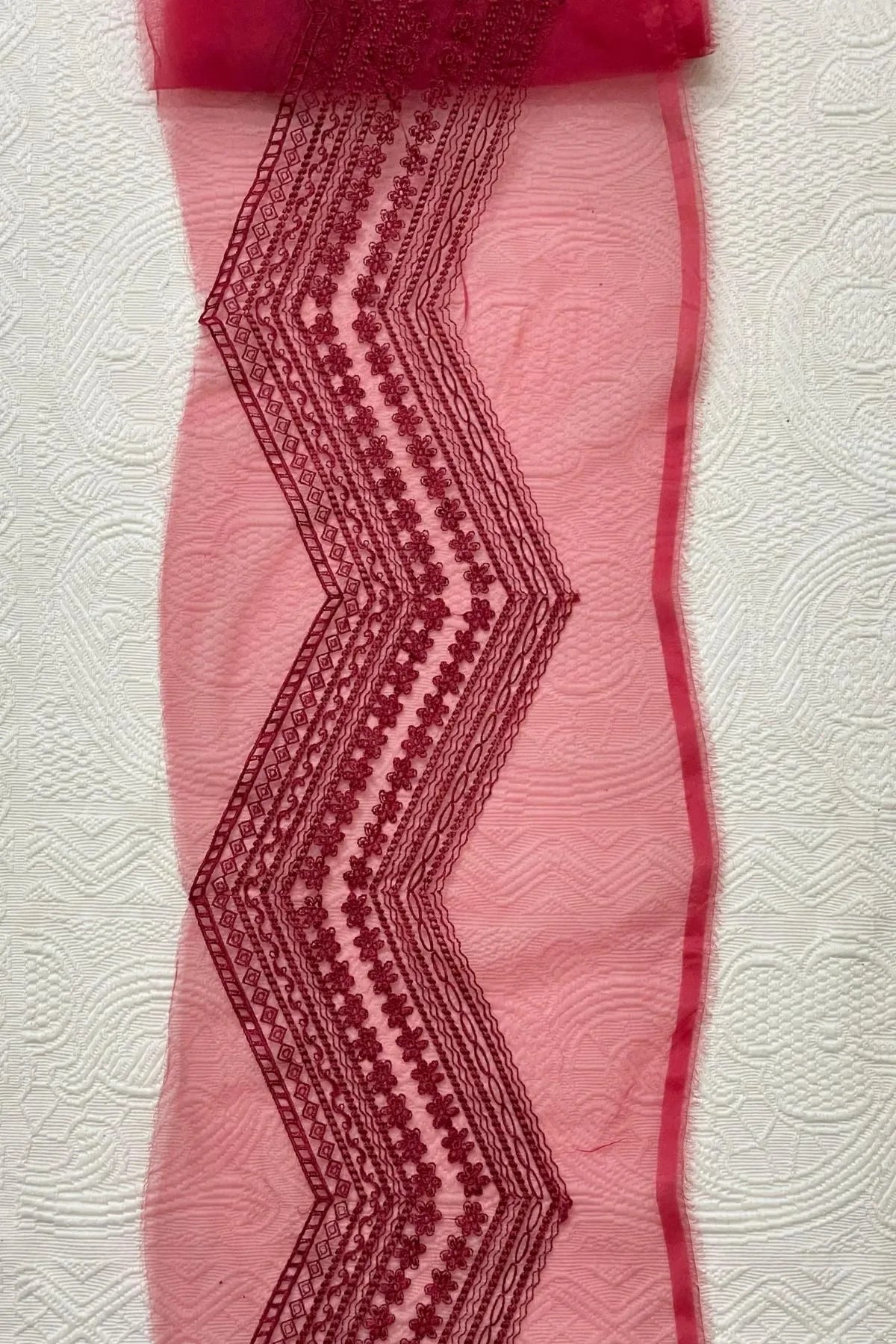 Sapphire Red Wide Border