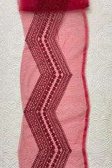 Sapphire Red Wide Border