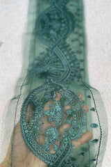 Sapphire Green border 26 inches