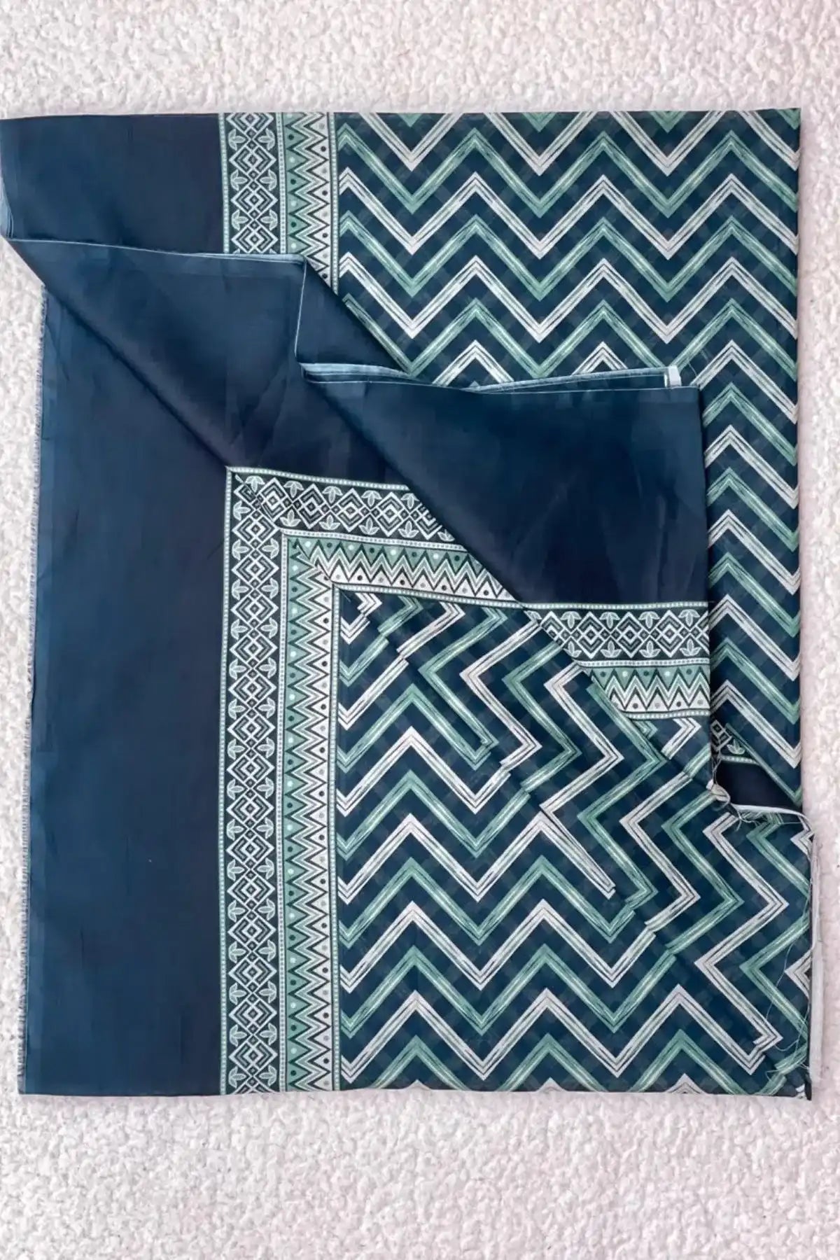 Bin Saeed Blue Dupatta