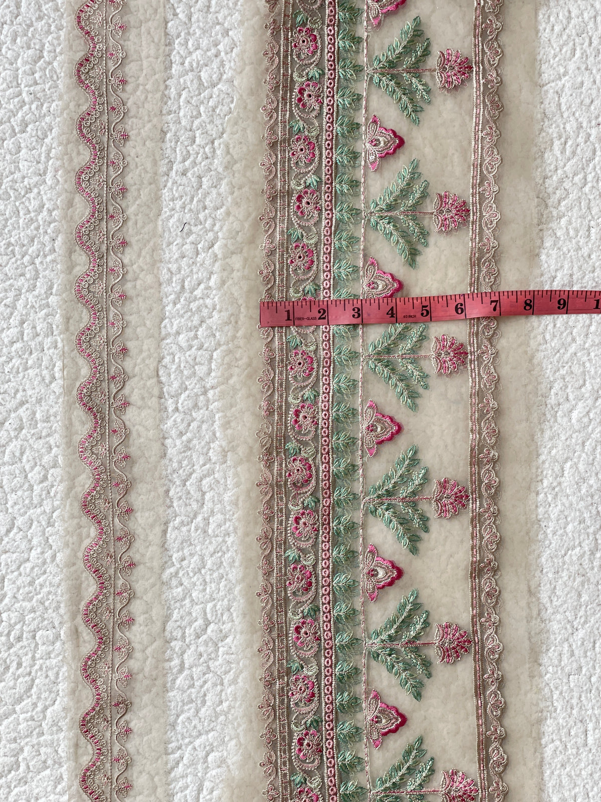 Pastel Colors 29 inches Wide &1 Yard Thin Border