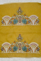 Pair of Sleeves Border Mustard