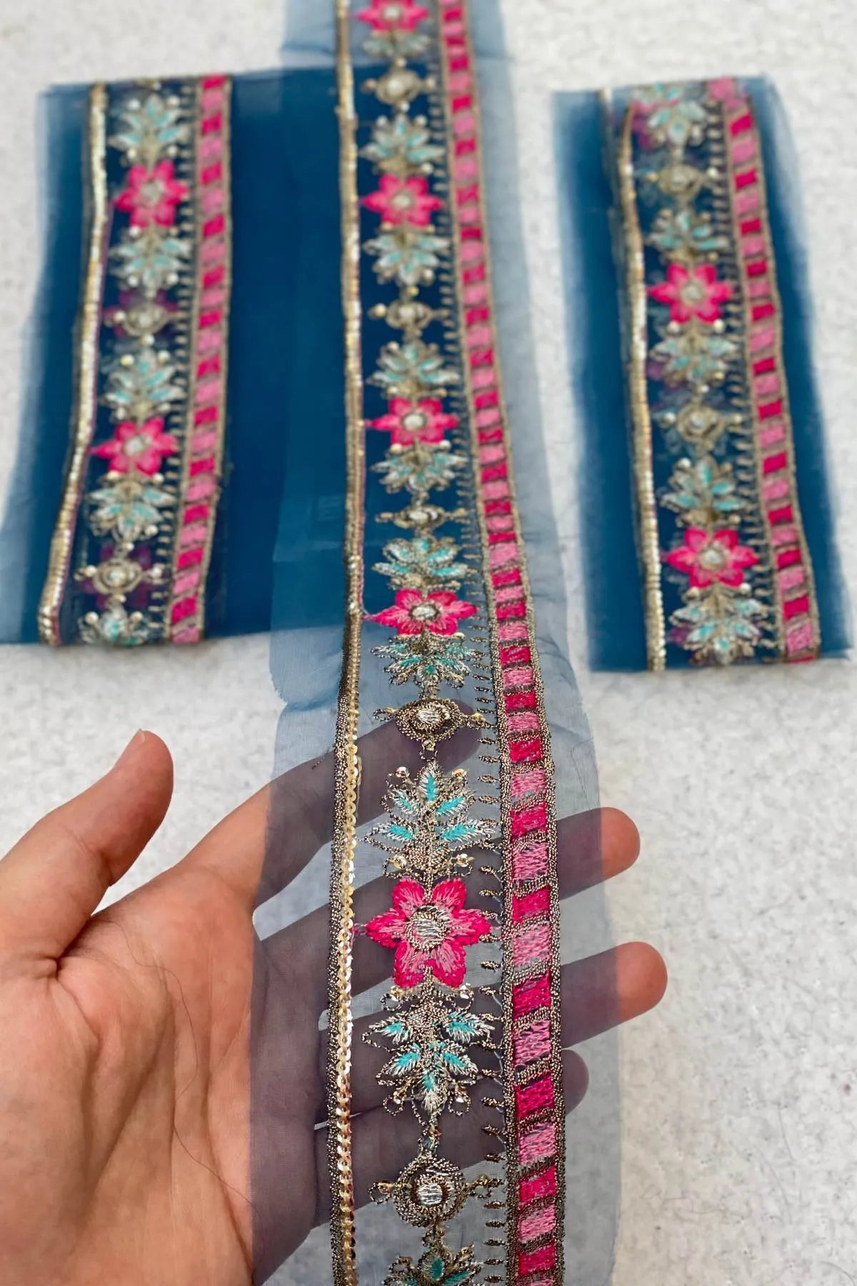 Blue Sapphire Yard Border
