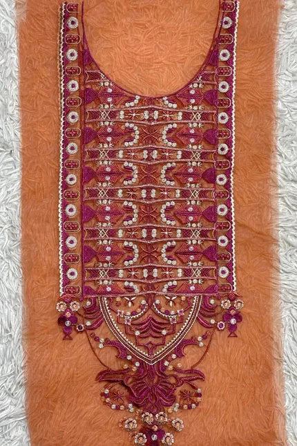 Sapphire Orange Neckline