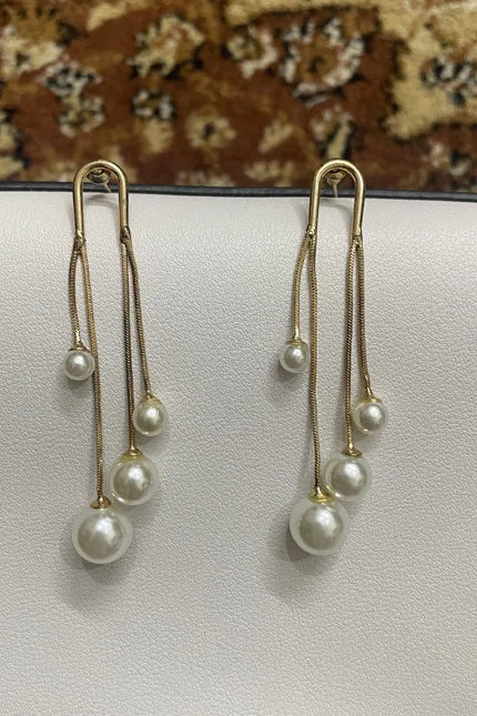 White Flower Earrings