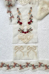 Bow Style Complete Organza Embroidered Patch Set