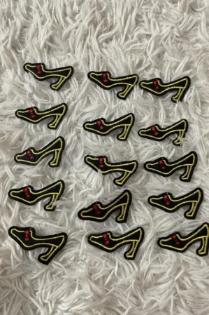 Black Heel Motifs (Set of 15)
