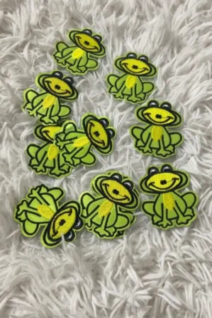 Frog iron on (Pack of 10)