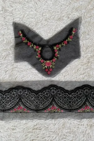 Maria B. Black Floral Set