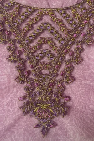 Sapphire Purple neckline