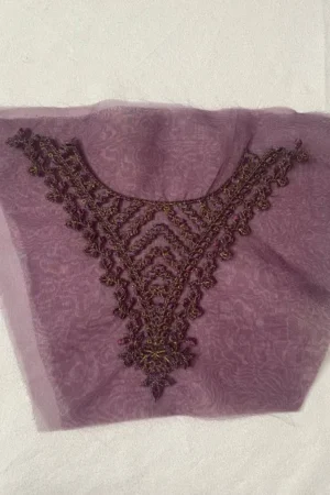 Sapphire Purple neckline