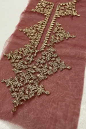 Sapphire Tilla and thread neckline