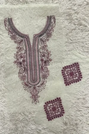 Sapphire neckline with Pair of Bunches