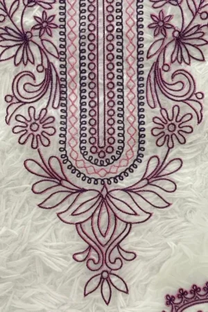 Sapphire neckline with Pair of Bunches