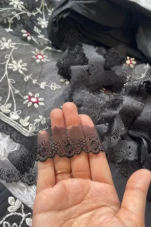 3D 34 inches Jet Black Lace