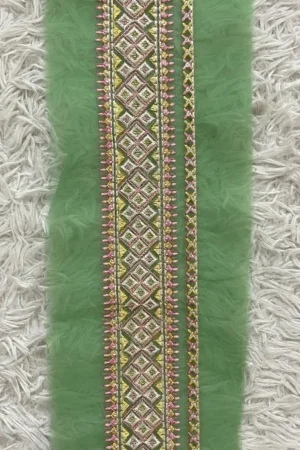 Sapphire Grass Green Border