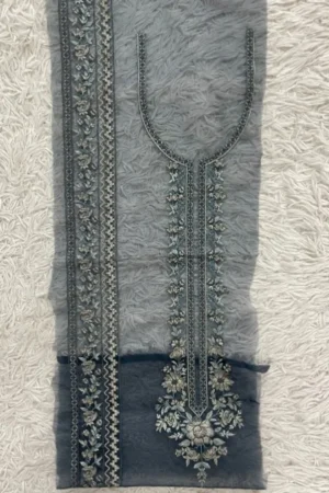 Sapphire Greyish Dark Blue Neckline + Yard Line