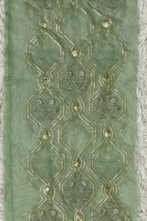 Crimson Wide Luxe Border (Mint Green Color)