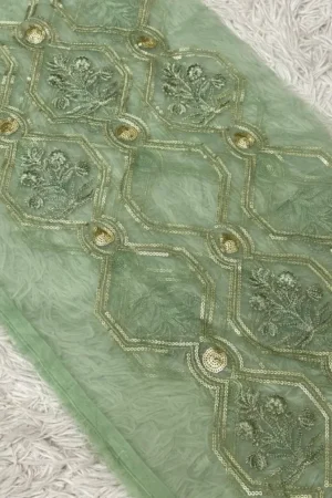 Crimson Wide Luxe Border (Mint Green Color)