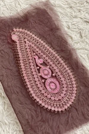 Sapphire Pair of Motifs (Greyish Maroon)