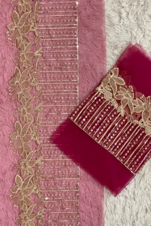 Crimson Luxe Wide Border (Wine Red)