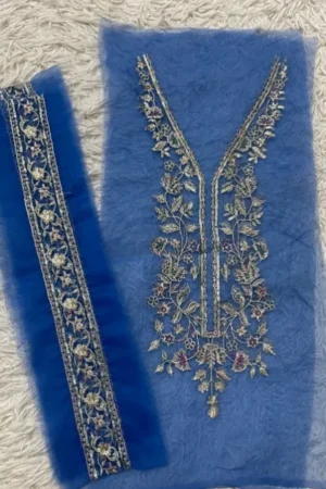 Crimson Midnight Blue Set (Neckline + 2 yards border)