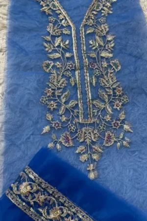 Crimson Midnight Blue Set (Neckline + 2 yards border)