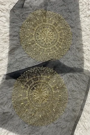 Nishat Black Pair of Motifs