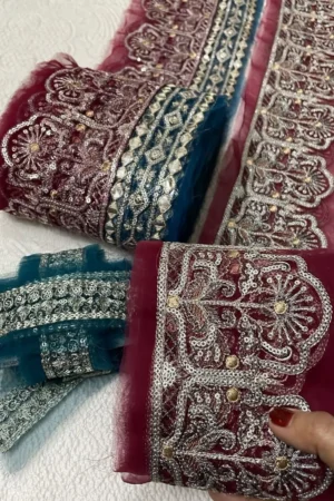 Maria B. Luxe Set of Borders (Front + Back + Sleeves)