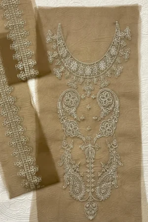 Sapphire Brown Set (Neckline + 1 Yard Border)