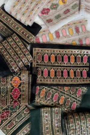 Kareena Kapoor Black Set (Neckline + Daman + Sleeves + Dupatta Patti)