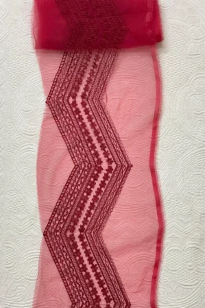 Sapphire Red Wide Border